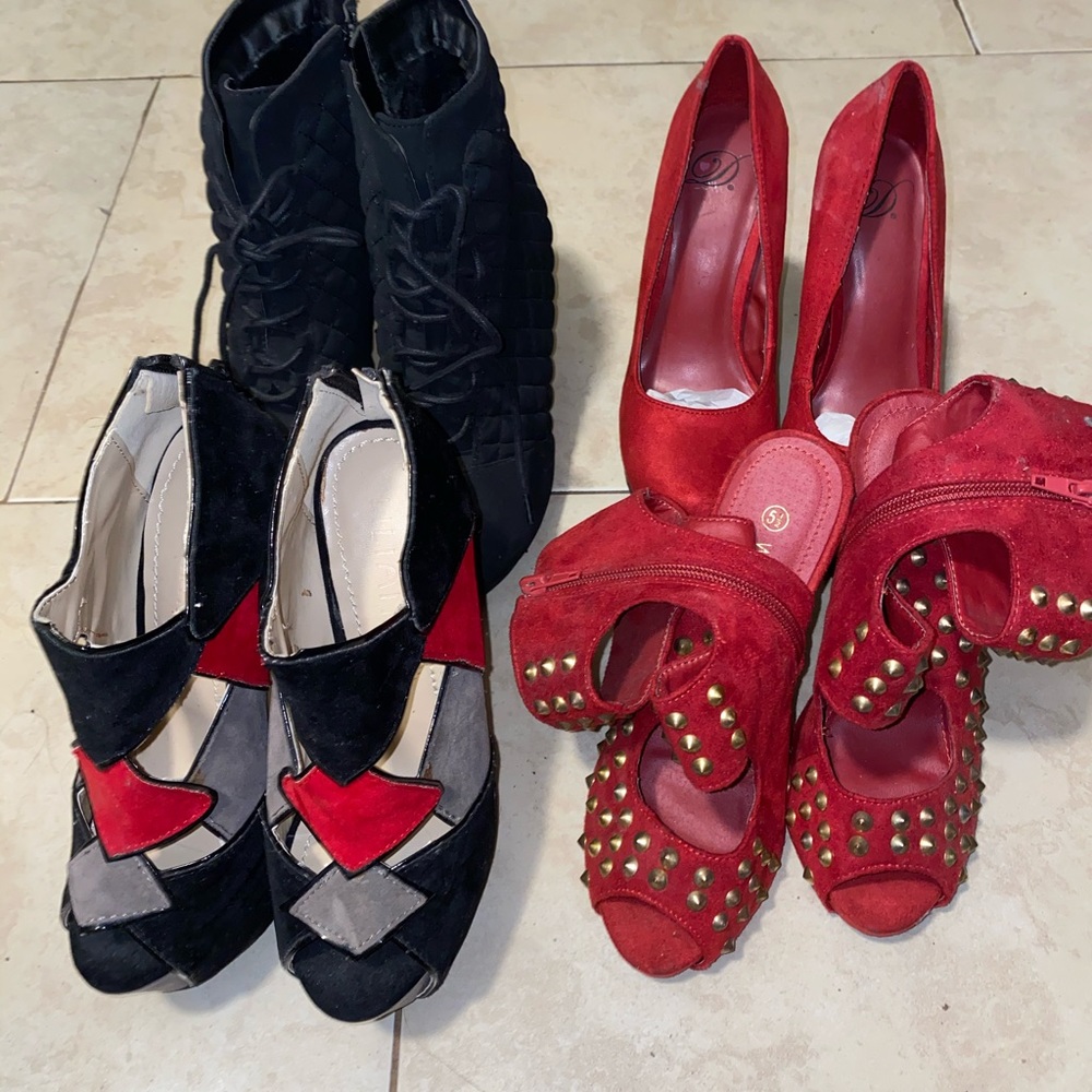 bundle heels size 5.5 to 6.0